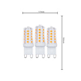 G9 LED-Kapsel, 3 Stück – Warmweiß 2700 K – 3,5 W – 300 Lumen – Dimmbar