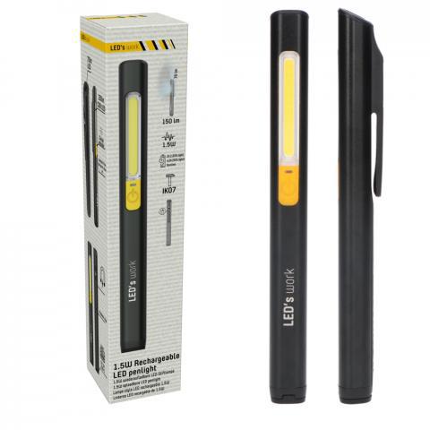 LED's Work Looplamp met Accu 150 - Ultra compact - Draadloos & Oplaadbaar - 2 lichtpunten