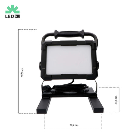 Professionelle LED-Bauleuchte 100 W – Im harten Einsatz getestet – 5 Meter Kabel – 9000 Lumen – IP65