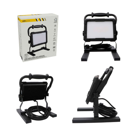 Professionelle LED-Bauleuchte 100 W – Im harten Einsatz getestet – 5 Meter Kabel – 9000 Lumen – IP65