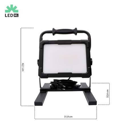 LED's Work Professional LED Construction Lamp 13000 - Rough Service Tested - 5-meter cord - 150W - IP65