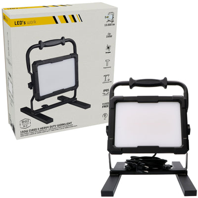 LED's Work Professional LED-Bauleuchte 13000 - Im harten Einsatz getestet - 5 Meter Kabel - 150 W - IP65