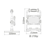 LED's Work Professionele LED Bouwlamp 4500 - Rough Service Tested - 5 meter snoer - 50W - IP65