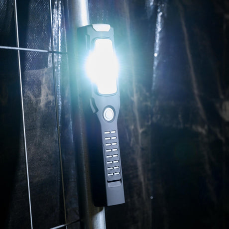 LED Accu looplamp 300 lumen - Daglichtwit 6500K - Oplaadbaar - Magneet - 2 haken - IP20