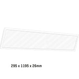 LED-Panel 30 x 120 cm – Rechteckig – Kaltweiß (4000 K) – 4000 Lumen – 40 W