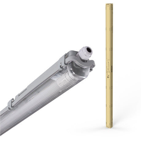 LED Vochtbestendig armatuur 2880 Lumen - 24W - 6500K Daglichtwit - IP65 - 150cm - 4 stuks