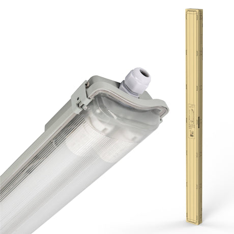 LED Vochtbestendig armatuur 5760 Lumen - 48W - Daglichtwit 6500K - 150cm - IP65 - 4 stuks