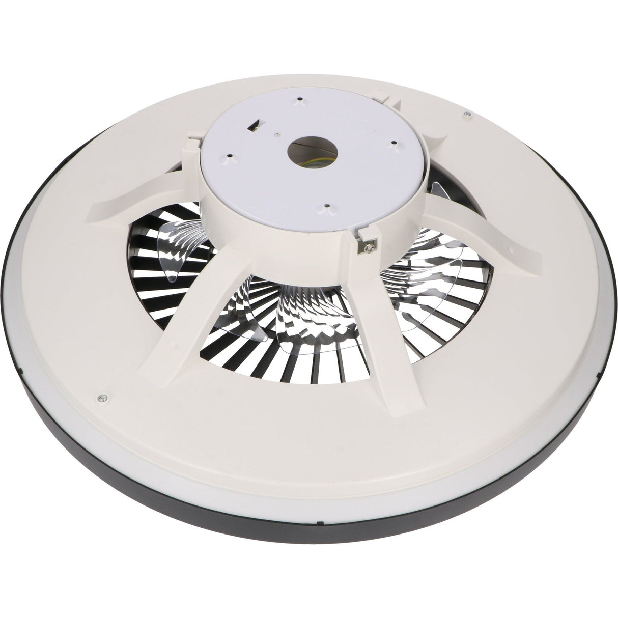 Proventa Premium Plafondventilator met lamp 60 cm - Zomer- en winterstand met afstandsbediening - Zwart