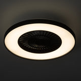 Proventa Premium Plafondventilator met lamp 60 cm - Zomer- en winterstand met afstandsbediening - Zwart