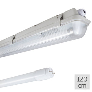 LED-Leuchte TL, 120 cm, 2160 Lumen, 18 W, Tageslichtweiß (6500 K), Schutzart IP65, wasserdicht, 120 lm/W