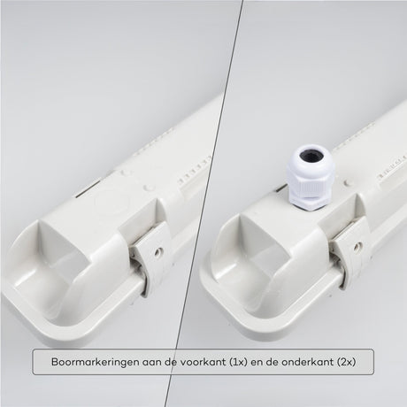 LED-Leuchte TL, 120 cm, 2160 Lumen, 18 W, Tageslichtweiß (6500 K), Schutzart IP65, wasserdicht, 120 lm/W