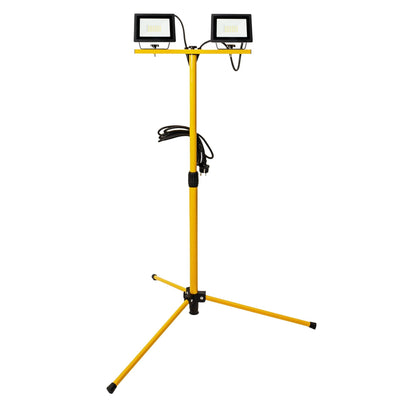 LED Arbeitsleuchte mit DUO Stativ 4250 - IP54 wasserdicht - Höhenverstellbar bis 1,20 Meter