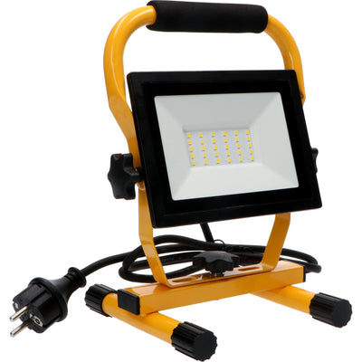 LED-Arbeitsleuchte 2550 Lumen – 30 W – Kaltweiß 4000 K – Faltbar – Schutzart IP54 – Baustellenleuchte