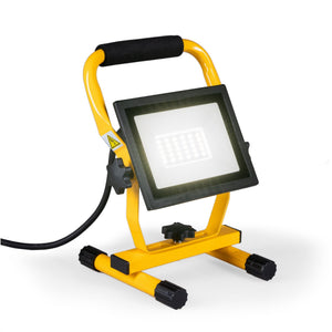 LED-Arbeitsleuchte 2550 Lumen – 30 W – Kaltweiß 4000 K – Faltbar – Schutzart IP54 – Baustellenleuchte