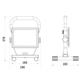 LED's Work 30W LED Werklamp Bouwlamp - Inklapbaar & Draaibaar - Stof- en waterbestendig - 2550 lm