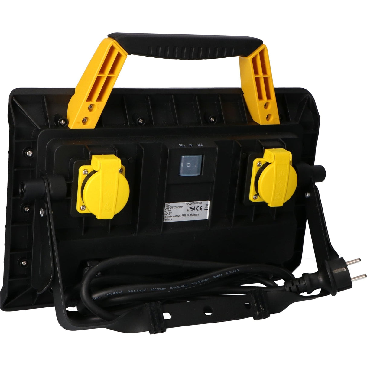 LED's Work Bouwlamp 5000 - 2 extra stopcontacten - 5 meter snoer - IP54 water- en stofbestendig