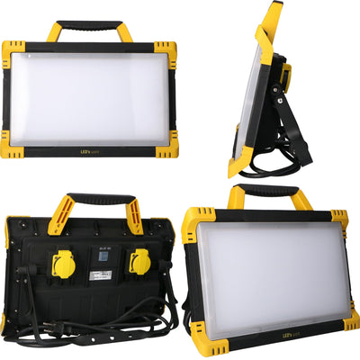 LED Work Lamp 9200 lumens - 80W - Cool white 4000K - 2 sockets - IP54 Waterproof