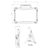 LED's Work Bouwlamp 9200 - 2 extra stopcontacten - 5 meter snoer - IP54 water- en stofbestendig