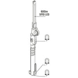LED's Work Oplaadbare Looplamp 500 - Inspectielamp - Inklapbaar & Draadloos - Met magneet en haak
