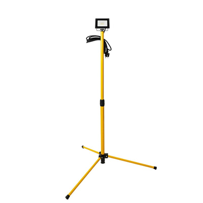Lampada da lavoro LED con treppiede - 850 lumen - 10W - Bianco freddo 4000K - Regolabile fino a 120cm