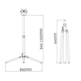 ProWork Tripod LED werklamp op statief - In hoogte verstelbaar - 1060 lm