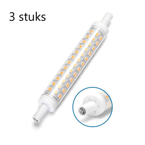LED-Stableuchte R7s, 118 mm – 10 W – 1000 Lumen – Warmweiß (2700 K) – Dimmbar – 3er-Pack