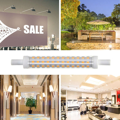 R7s-Stablampe Flamme Warmweiß 2000K dimmbar – Triac | 118mmx15mm – LED 10W=90W Halogen – 900~1000 Lumen – LEDPLANET.NL