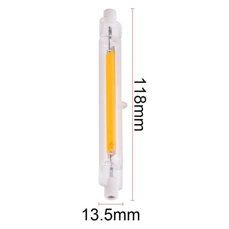 R7s-Stablampe kaltweiß 4000K | 118x14mm | LED 8W=80W Halogenlicht - 800 Lumen - LEDPLANET.NL