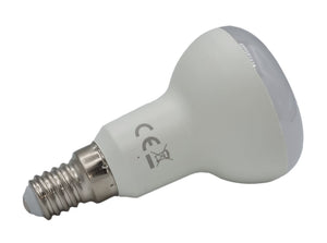 E14 Reflektorlampe R50 610 Lumen - 7 W - Warmweiß 3000 K - 145° - Spiegellampe