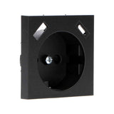 Reflex-Einsatzplatte für Wandsteckdose mit USB-C &amp; USB – Schwarz