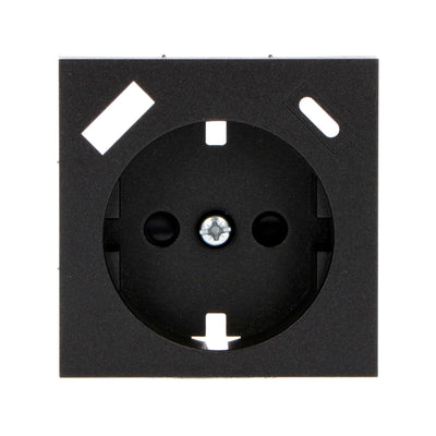 Plaque d’insertion Reflex pour prise murale avec USB-C et USB - Noir
