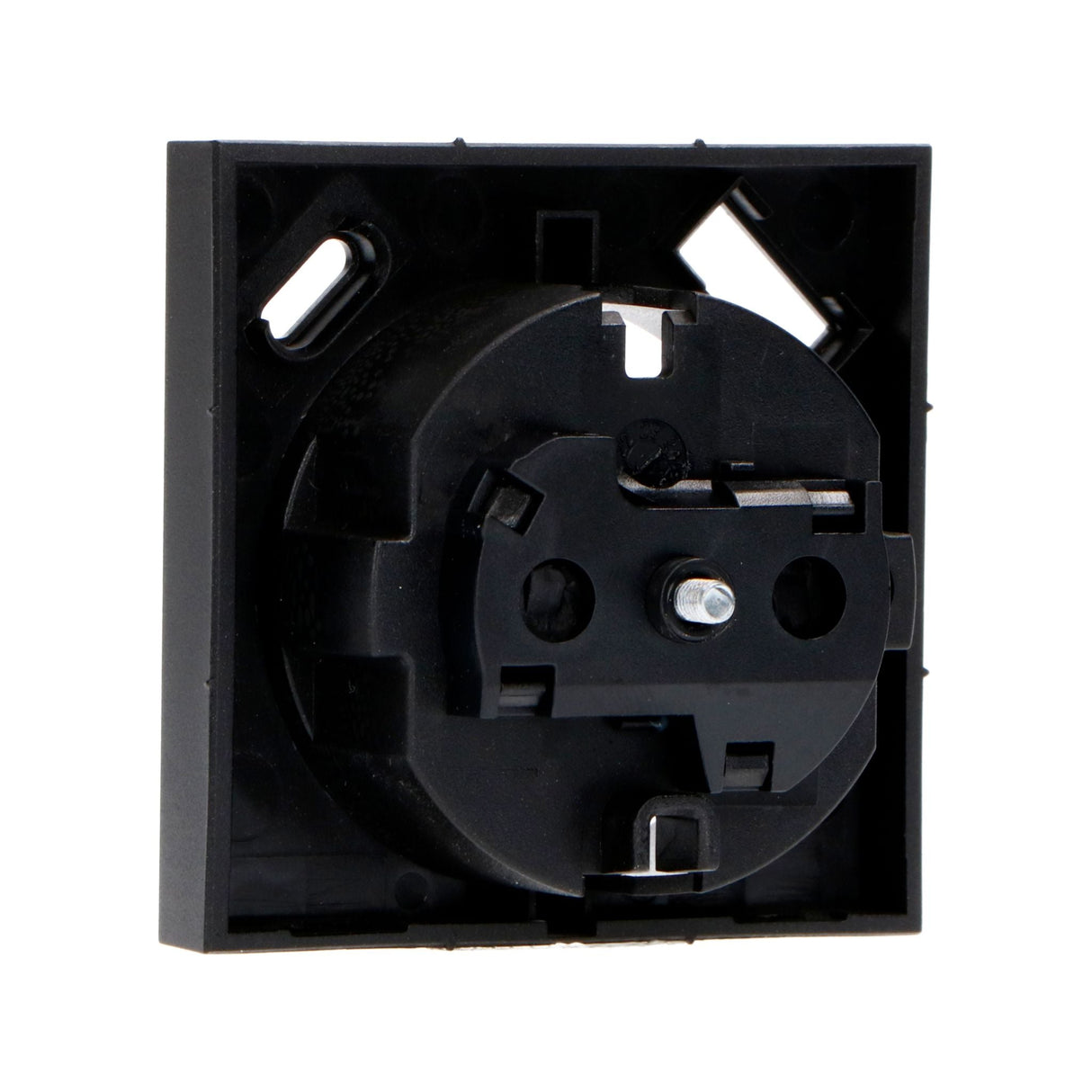 Reflex-Einsatzplatte für Wandsteckdose mit USB-C &amp; USB – Schwarz