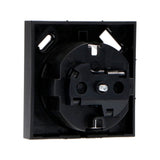 Reflex-Einsatzplatte für Wandsteckdose mit USB-C &amp; USB – Schwarz