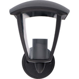 Retro LED Wandlamp met E27 fitting - Jesi - IP44 - Zwart