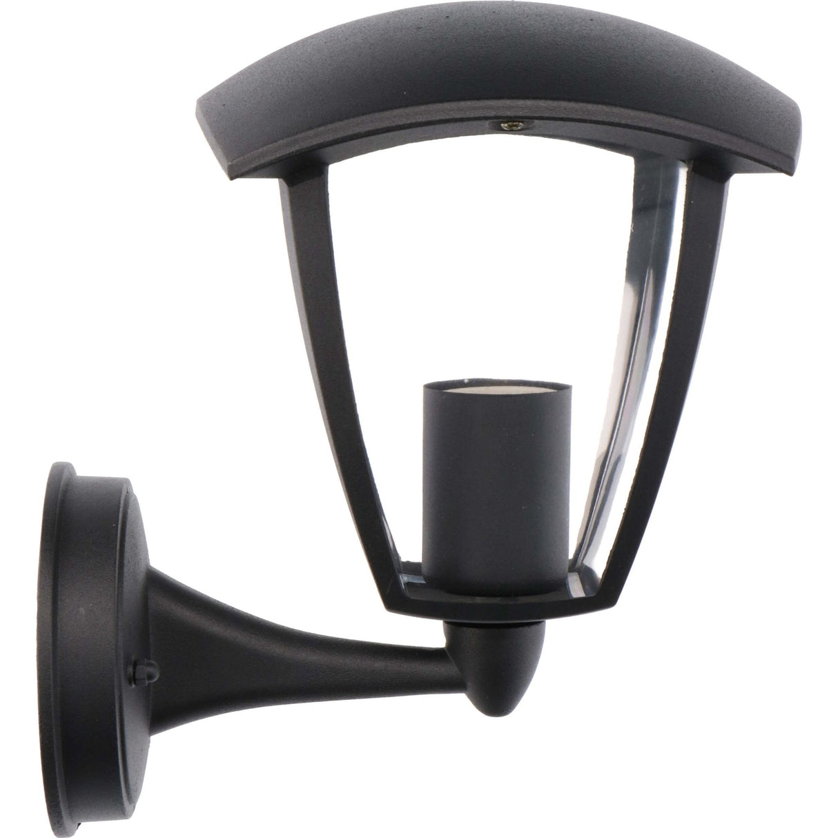 Retro LED Wandlamp met E27 fitting - Jesi - IP44 - Zwart