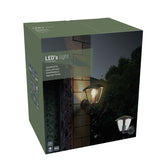 Retro LED Wandlamp met E27 fitting - Jesi - IP44 - Zwart