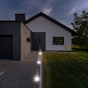LED Ground Spot Recessed Square - GU10 Fitting - Max 35W - IP67 Waterproof - 1500kg Drivable - Black
