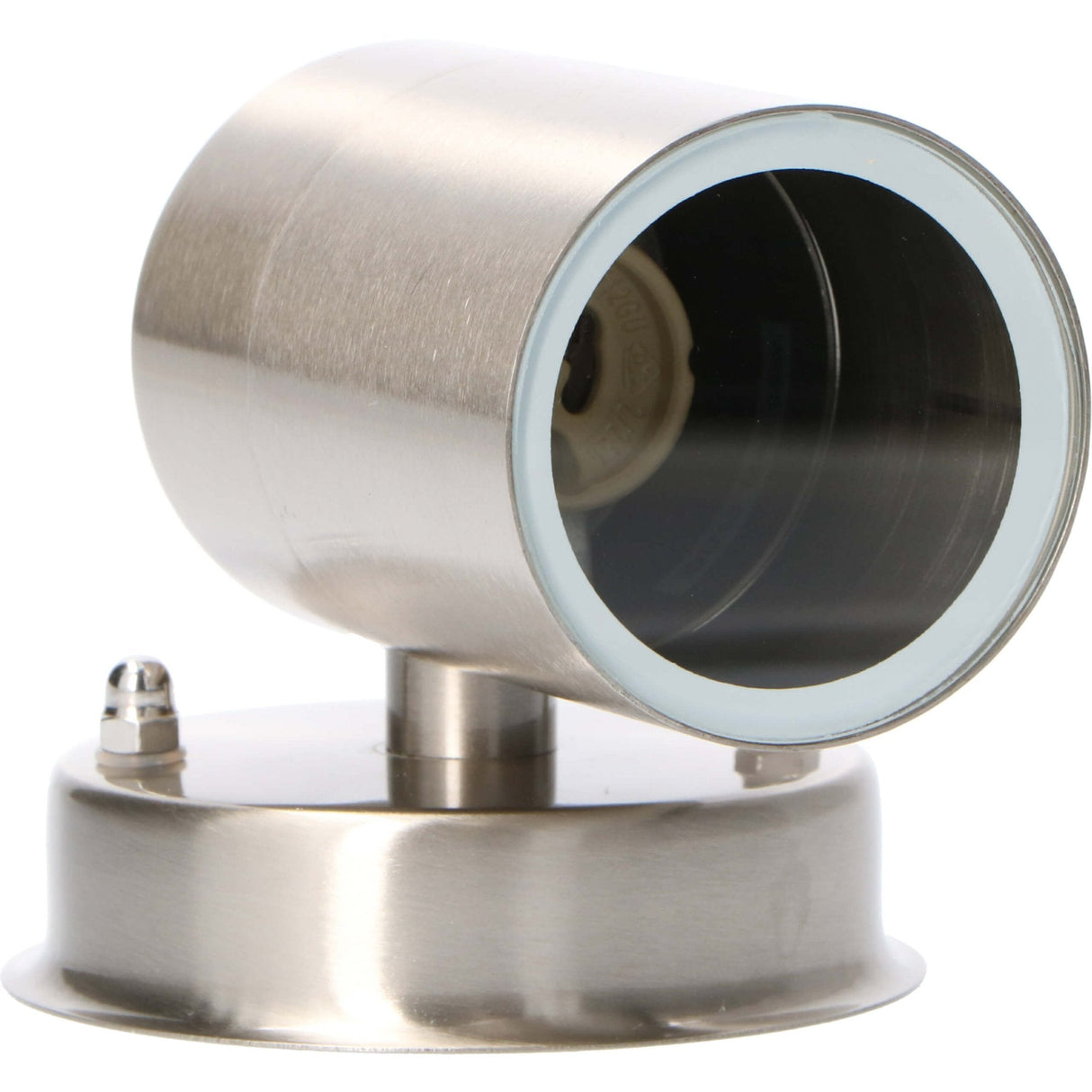 Edelstahl LED Außenwandleuchte - Strahler mit GU10 Fassung - Modell Monza - IP44 - Silber