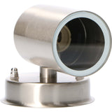 Edelstahl LED Außenwandleuchte - Strahler mit GU10 Fassung - Modell Monza - IP44 - Silber