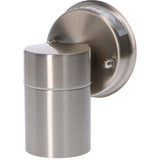 Edelstahl LED Außenwandleuchte - Strahler mit GU10 Fassung - Modell Monza - IP44 - Silber