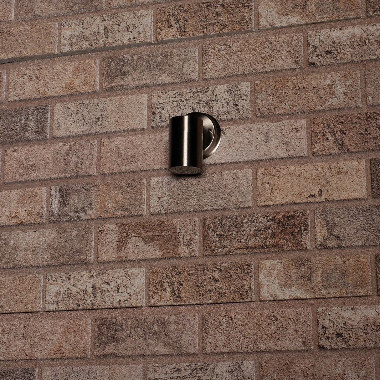 Edelstahl LED Außenwandleuchte - Strahler mit GU10 Fassung - Modell Monza - IP44 - Silber