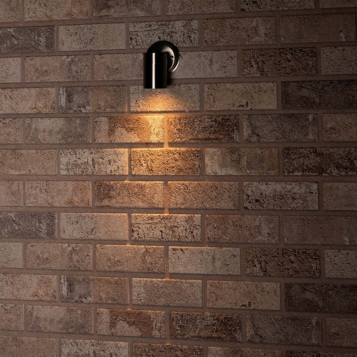 Edelstahl LED Außenwandleuchte - Strahler mit GU10 Fassung - Modell Monza - IP44 - Silber