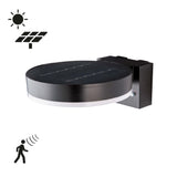 RVS Solar LED Buitenlamp met bewegingssensor - Draadloos - 3 standen - Zwart