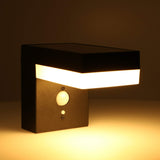 LED-Wandleuchte von LED's Light RVS mit Solarbetrieb und Bewegungsmelder – Kabellos – Quadratisch – 3 Modi – Schwarz