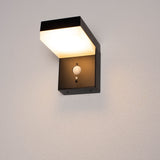 LED-Wandleuchte von LED's Light RVS mit Solarbetrieb und Bewegungsmelder – Kabellos – Quadratisch – 3 Modi – Schwarz