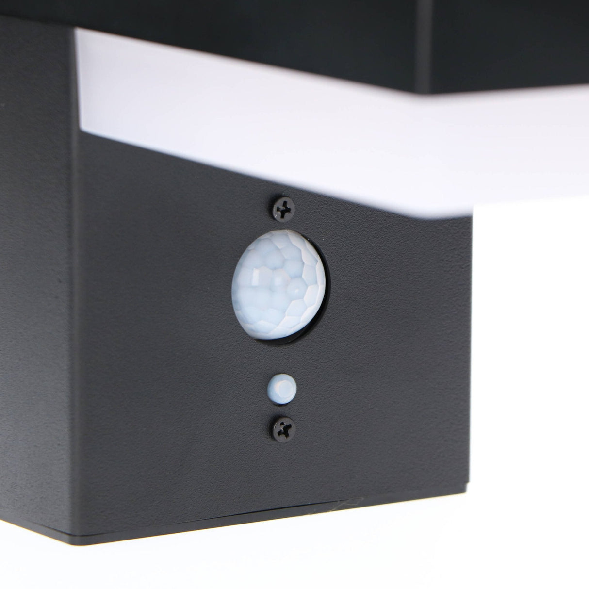 LED-Wandleuchte von LED's Light RVS mit Solarbetrieb und Bewegungsmelder – Kabellos – Quadratisch – 3 Modi – Schwarz