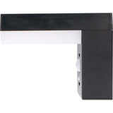 LED-Wandleuchte von LED's Light RVS mit Solarbetrieb und Bewegungsmelder – Kabellos – Quadratisch – 3 Modi – Schwarz