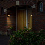 LED-Wandleuchte von LED's Light RVS mit Solarbetrieb und Bewegungsmelder – Kabellos – Quadratisch – 3 Modi – Schwarz