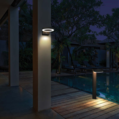 LED Solar Lantaarnpaal 600 Lumen - Bewegingssensor - 3 Standen - RVS - Zwart