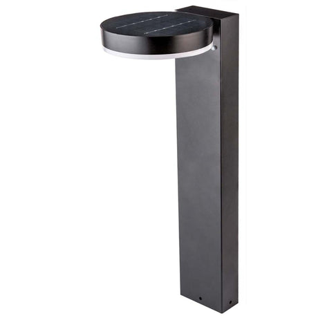 LED Solar Lantaarnpaal 600 Lumen - Bewegingssensor - 3 Standen - RVS - Zwart